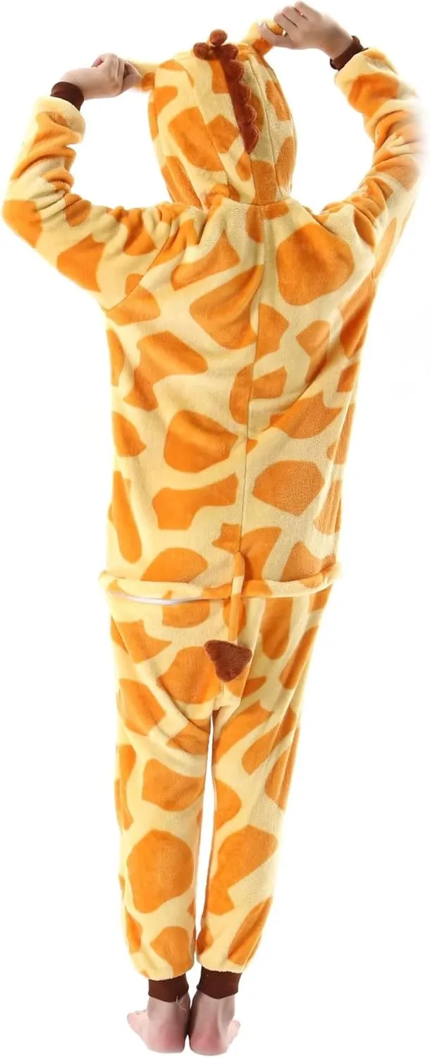 DarkCom Kids Animal Onesie,Women and Mens Cosplay Giraffe Onesie Halloween Costume Christmas Pajamas Sleepwear
