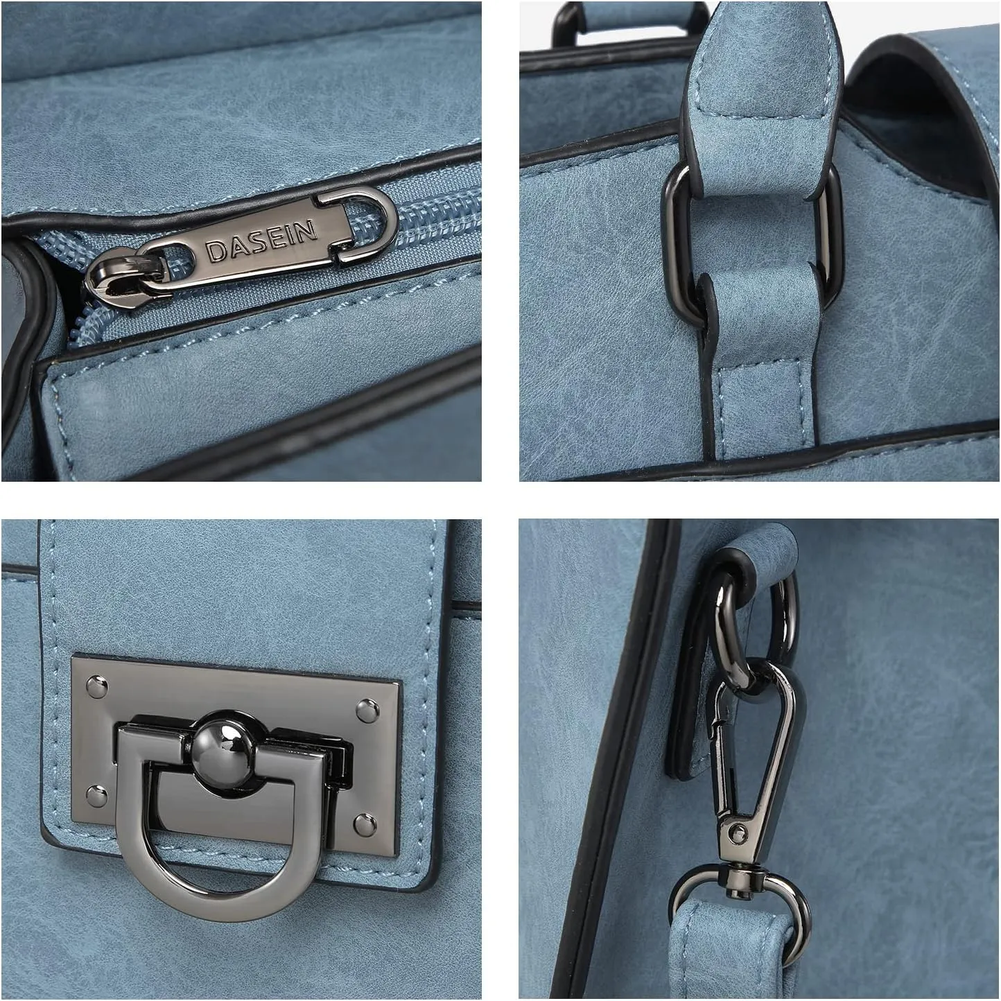 Dasein Handbags for Women Purses Monogram Satchel Purse Large Tote Ladies Handbag Shoulder Bags Top Handle Work Bag 2pcs Set