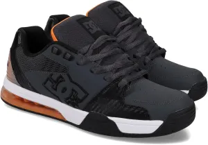 DC Men's Versatile Skate Shoe, Grey/Black/Orange, 11.5