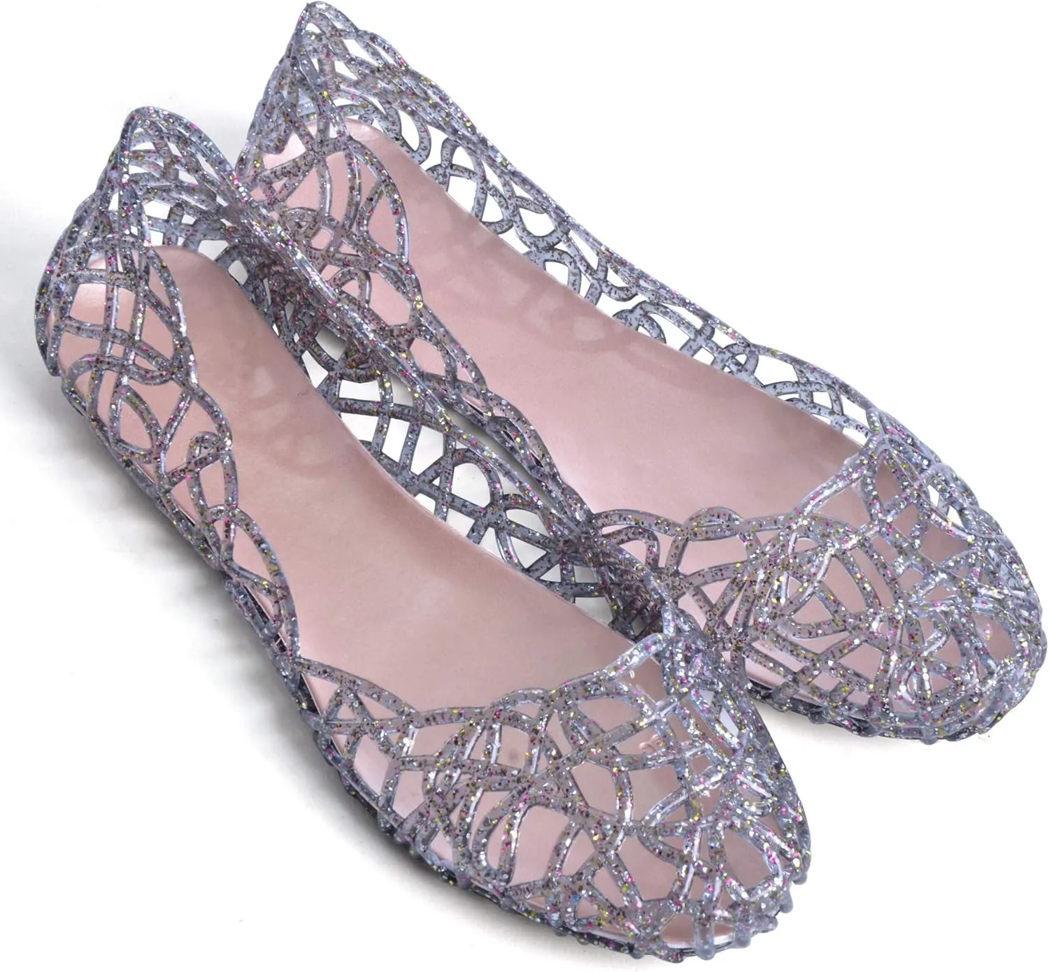 Dear Time Women Flat Heel Summer Beach Jelly Shoes