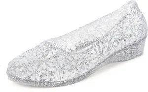 Dear Time Women Flat Heel Summer Beach Jelly Shoes