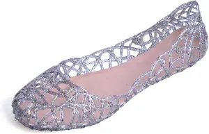 Dear Time Women Flat Heel Summer Beach Jelly Shoes