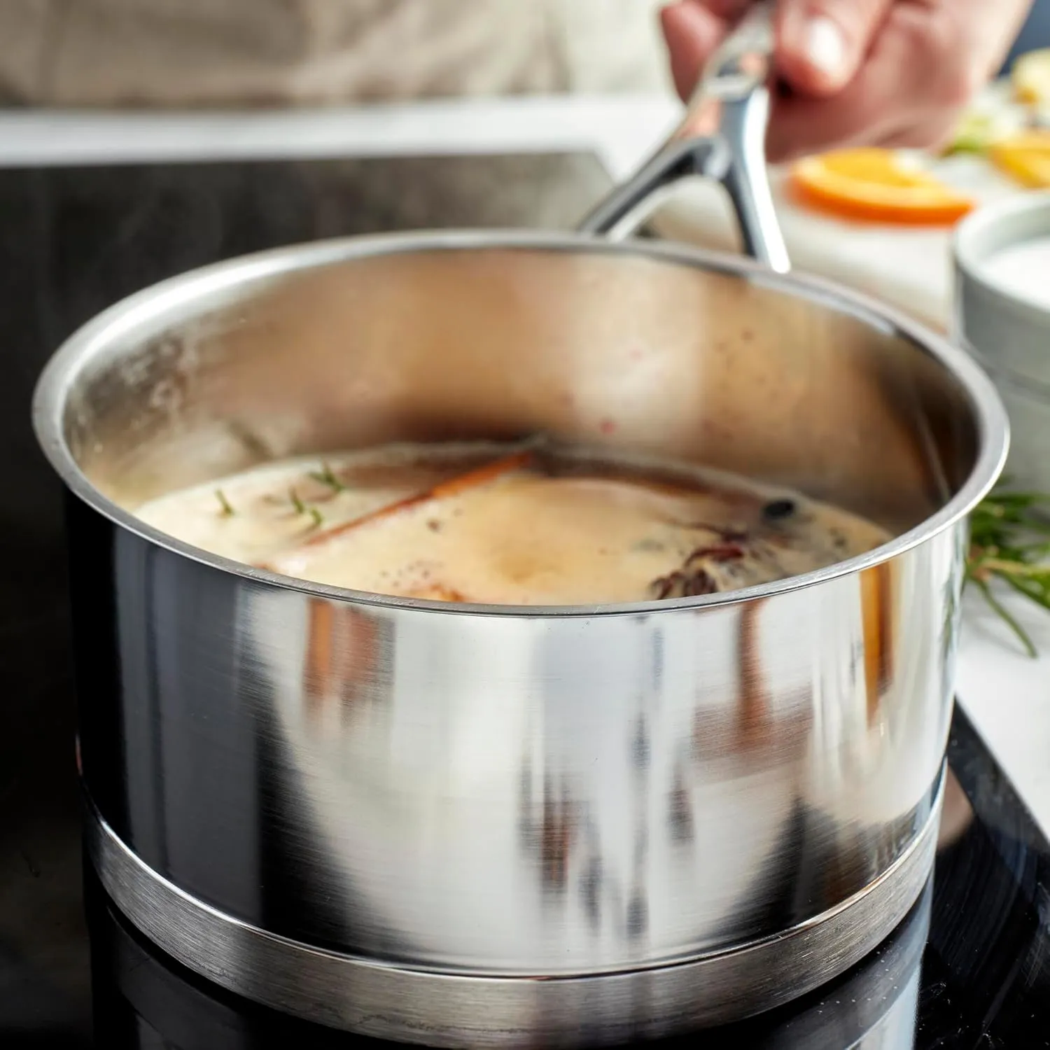Demeyere Atlantis 3.2 Quart Saucepan with Lid