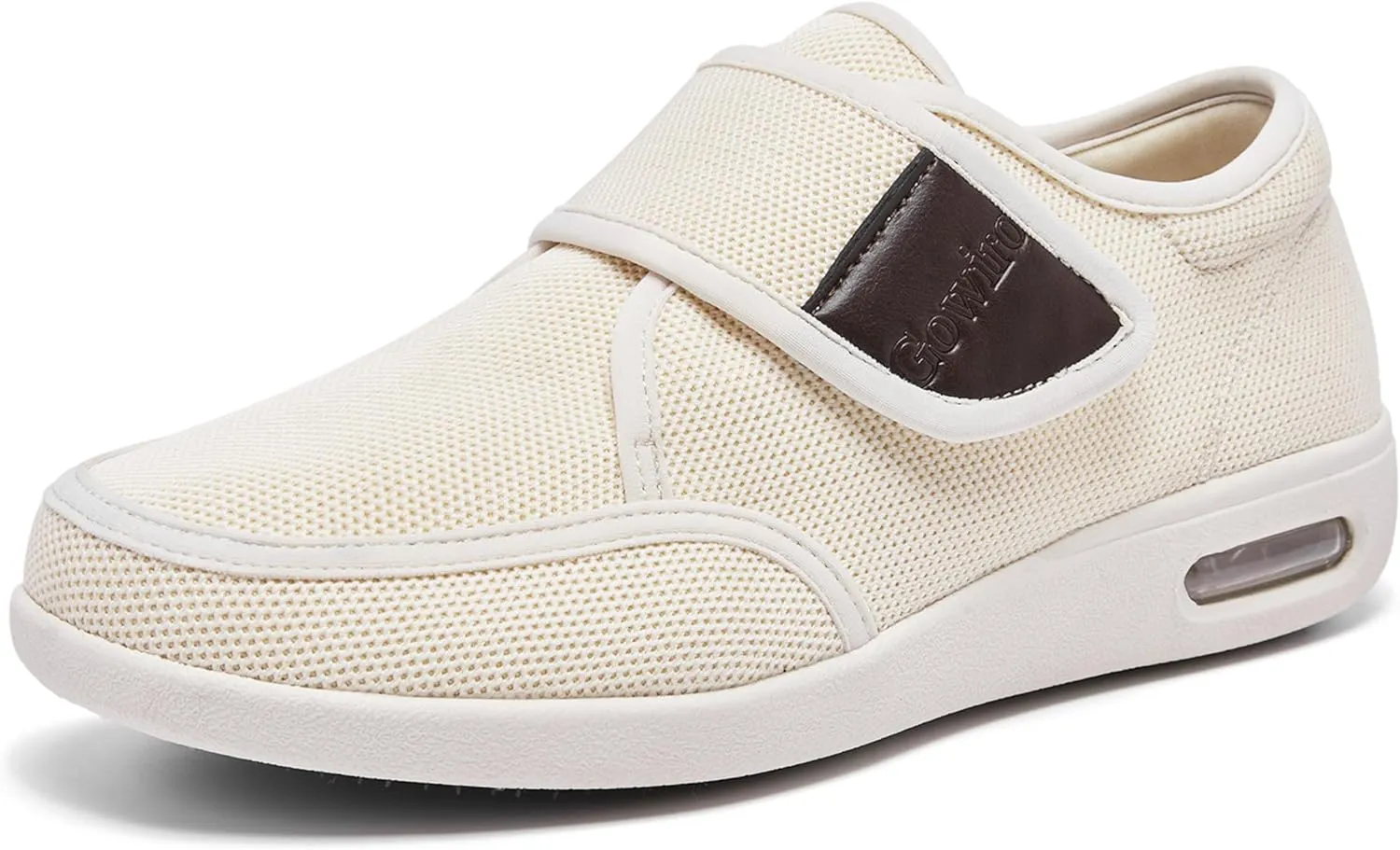 Diabetes Shoes Wide Version Elderly Shoes, No Need to tie Shoelaces Anti-Skid Breathable Light Expansion Foot Walking Edema Thickened and Widened Sole Walking Shoes
