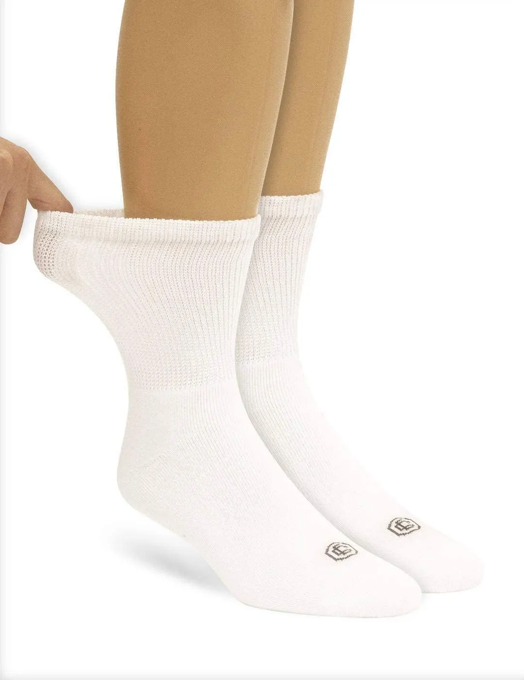 Doctor's Choice womens Crew Socks, Shoe Size 4-10, Sock Size 9-11