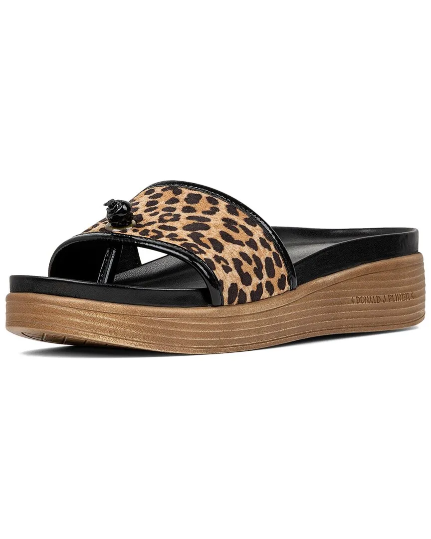Donald Pliner Farrah Raffia & Leather Sandal