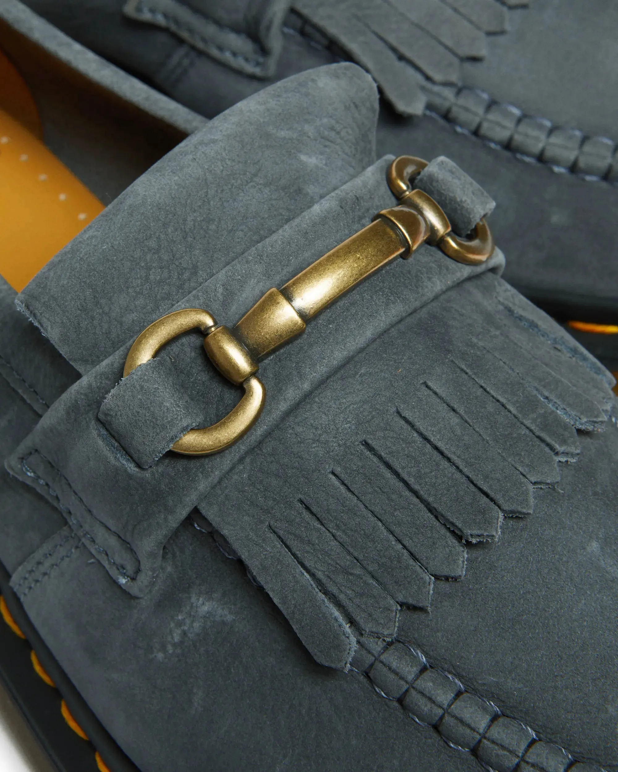 Dr. Martens, Adrian Snaffle Washed Denim Tumbled Nubuck