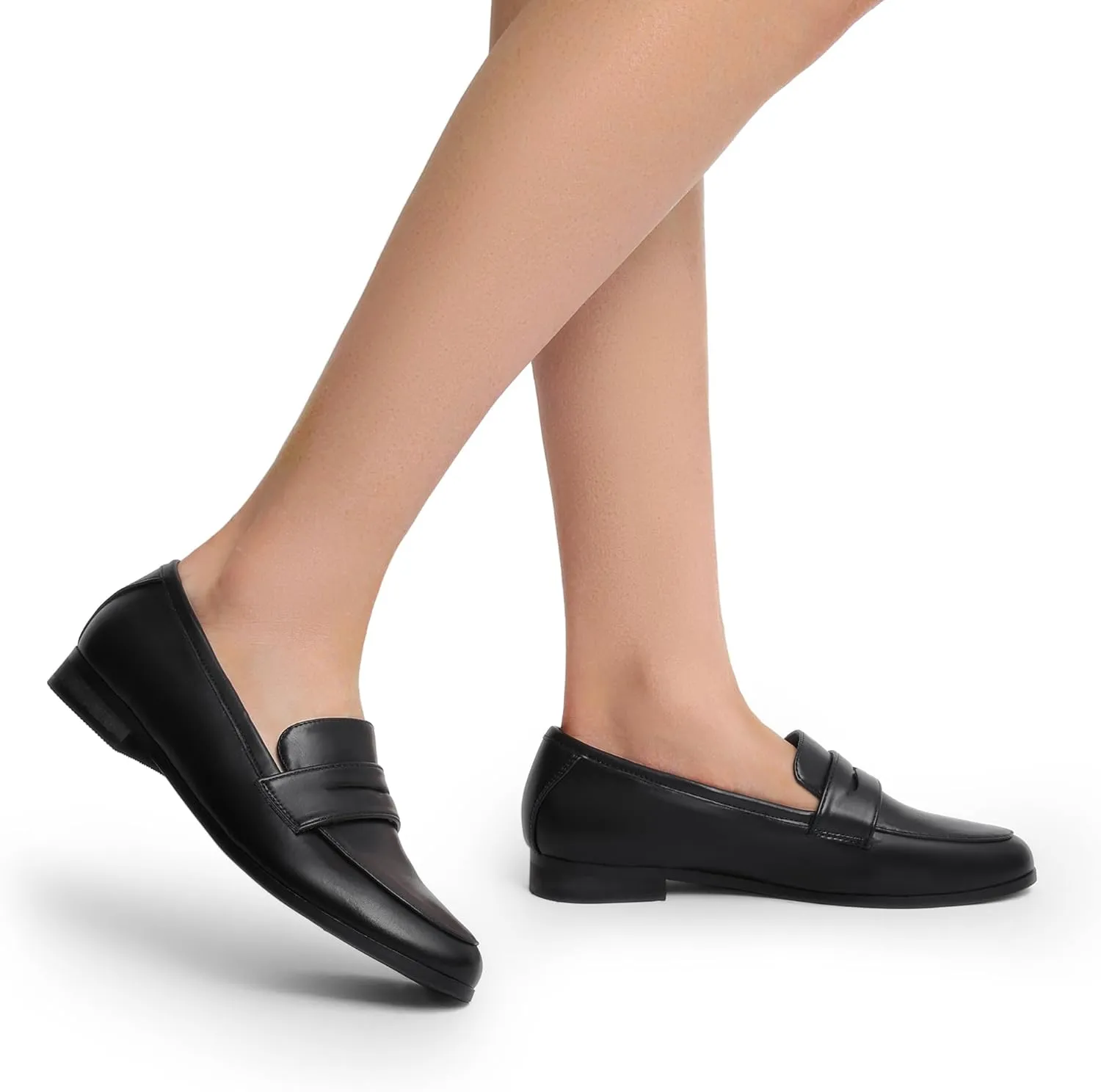 DREAM PAIRS Women's Loafers Penny Loafers Fashion Comfortable Slip On Flats for Women Dressy Shoes Work Office