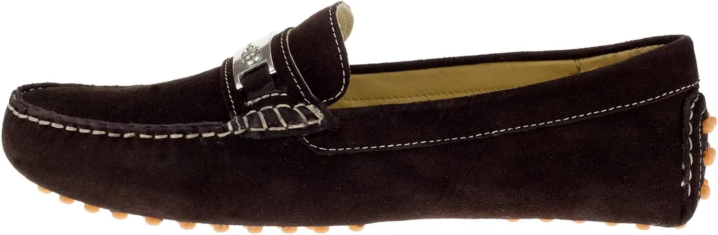 DTI BB Signature Drefinno Mens Suede Leather Shoes Slip-On Driving Shoe Loafer