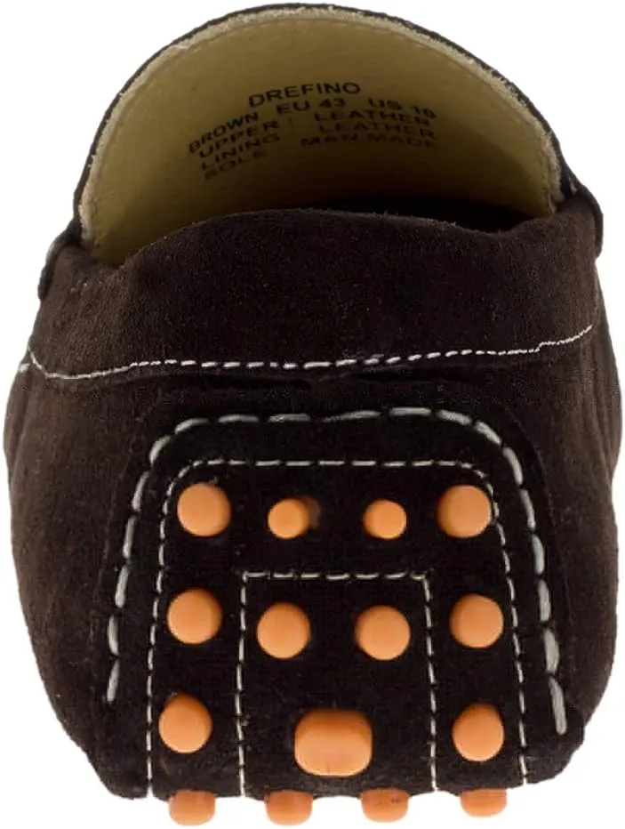 DTI BB Signature Drefinno Mens Suede Leather Shoes Slip-On Driving Shoe Loafer