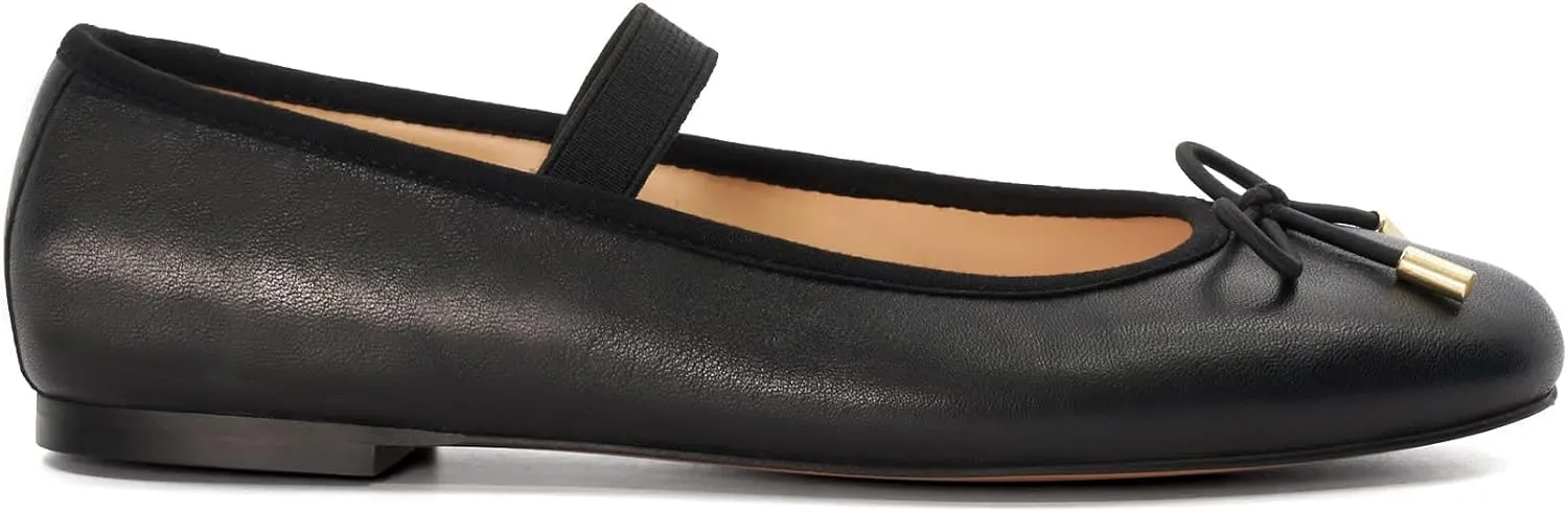 Dune London Women's Helenas Ballet Flat, Black, 11