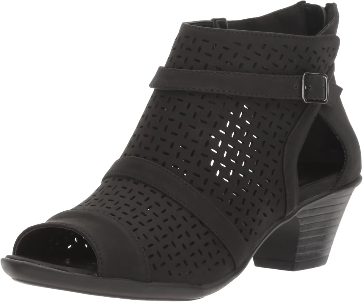 Easy Street Women's Carrigan Ankle Boot, Black, 9 Wide