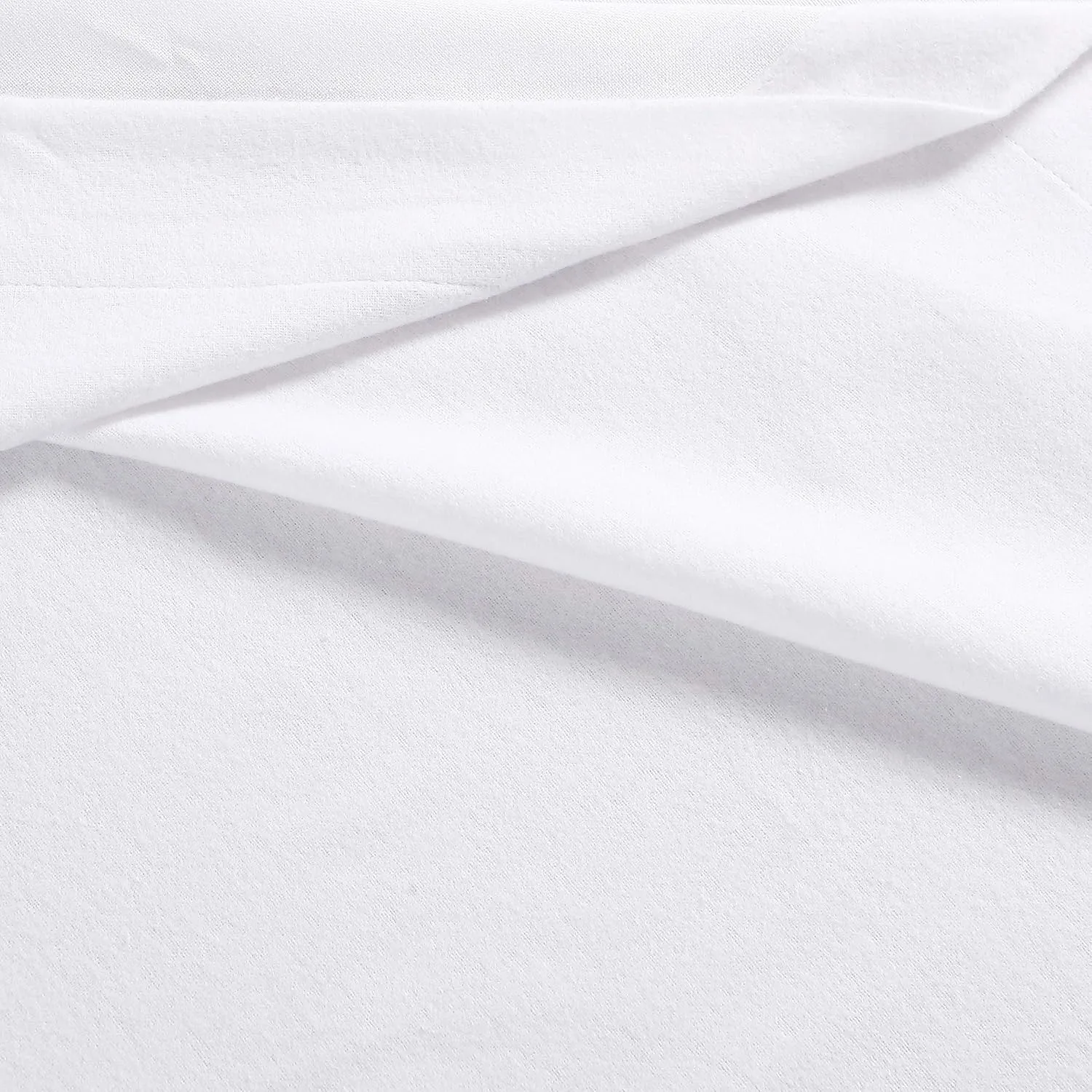 Eddie Bauer - Queen Sheets, Cotton Flannel Bedding Set, Brushed for Extra Softness, Cozy Home Decor (White, Queen)