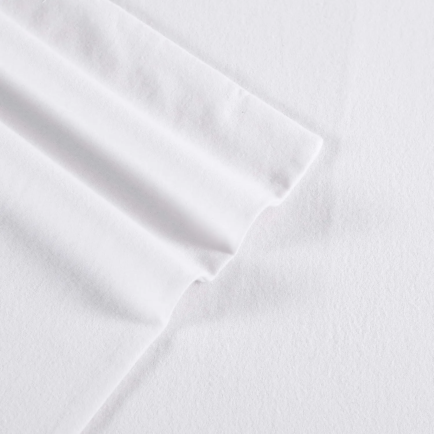 Eddie Bauer - Queen Sheets, Cotton Flannel Bedding Set, Brushed for Extra Softness, Cozy Home Decor (White, Queen)