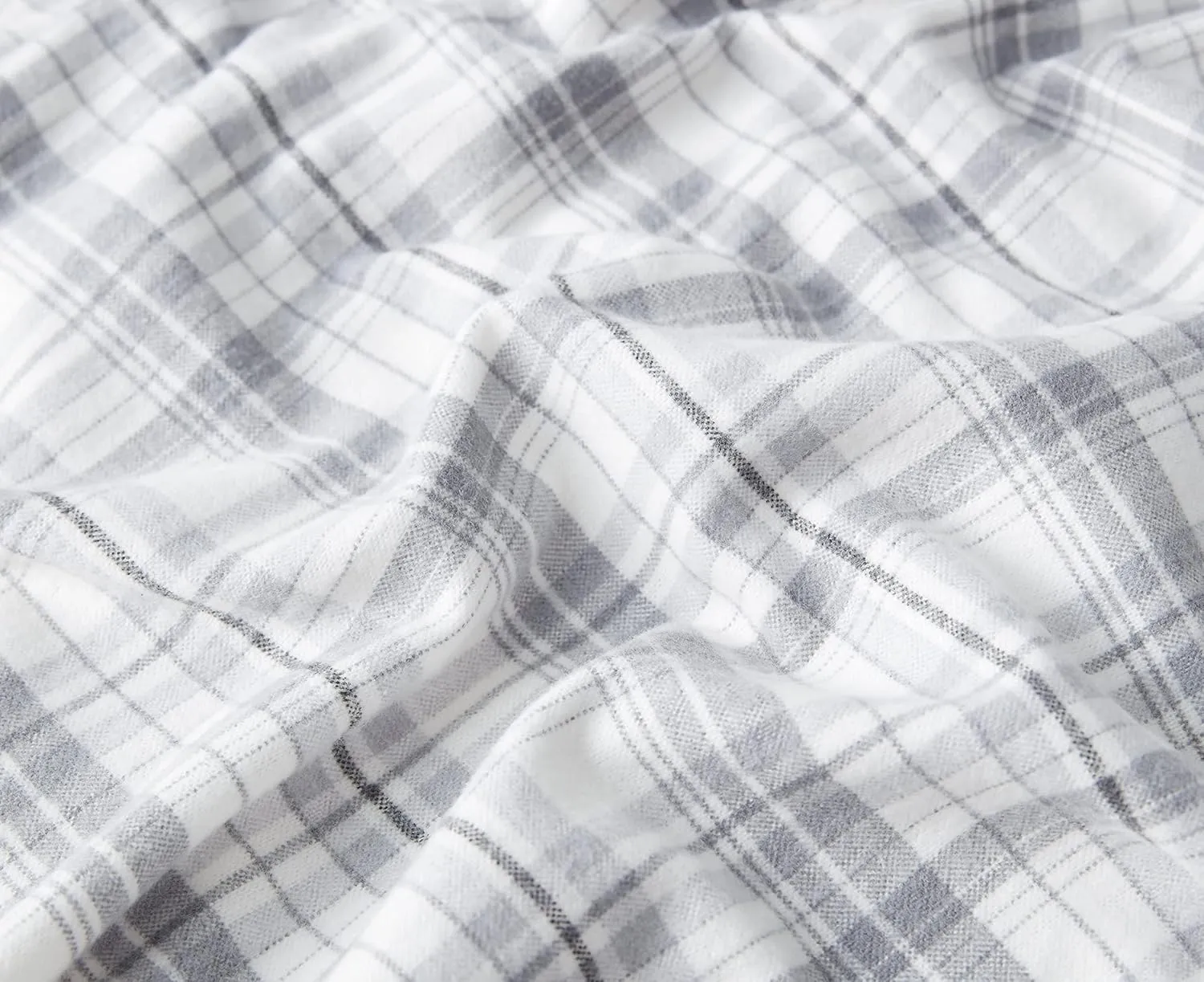 Eddie Bauer - Twin Sheet Set, Warm Breathable Cotton Flannel Bedding with Deep Pockets, Brushed for Extra Softness, Cozy Home Decor, Oeko-Tex Certified (Beacon Hill Ivory, Twin)