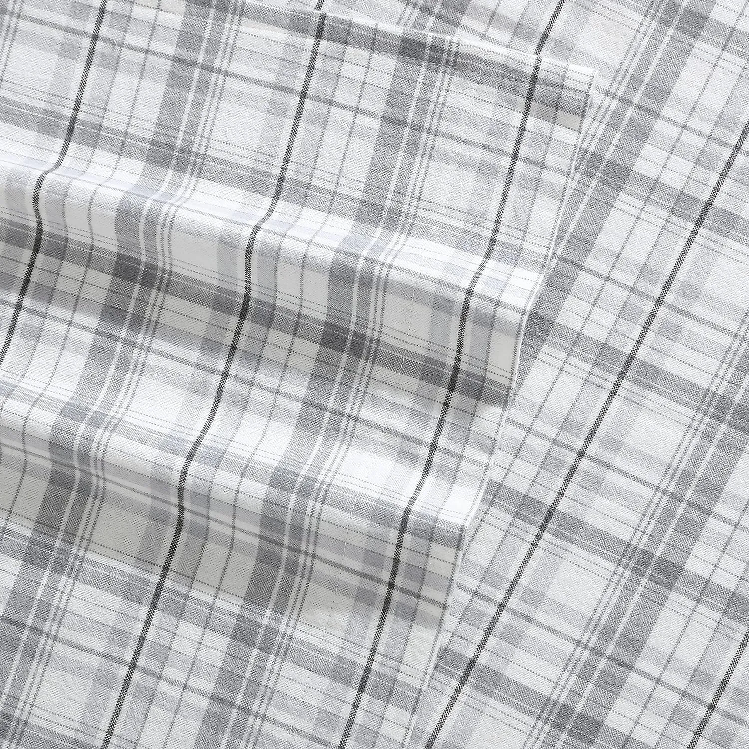 Eddie Bauer - Twin Sheet Set, Warm Breathable Cotton Flannel Bedding with Deep Pockets, Brushed for Extra Softness, Cozy Home Decor, Oeko-Tex Certified (Beacon Hill Ivory, Twin)