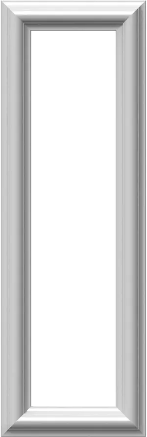 Ekena Millwork PNL08X24AS-01-CASE-12 Ashford Molded Classic Wainscot Wall Panel, 8-in. W x 24-in. H, Factory Primed White, 12 Count