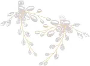 Elegant Bridal Shoe Clip Pearl Jewelry Women's Shoes Accessories for Wedding Party Photo