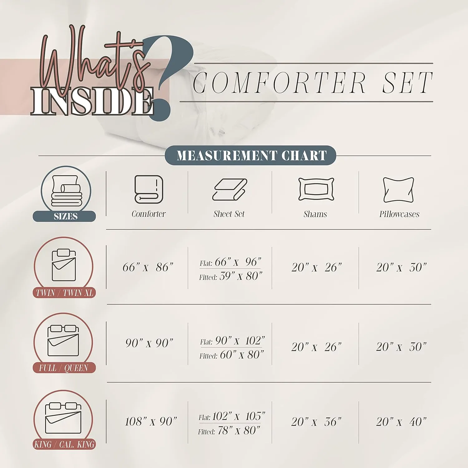 Elegant Comfort 10pc Bed-in-a-Bag Infinity Design Comforter Set, Ultra Soft Bed Set Featuring Decorative Pillows and Fitted Sheet with Storage Pockets, Infinity Comforter, Full/Queen, Midnight Navy