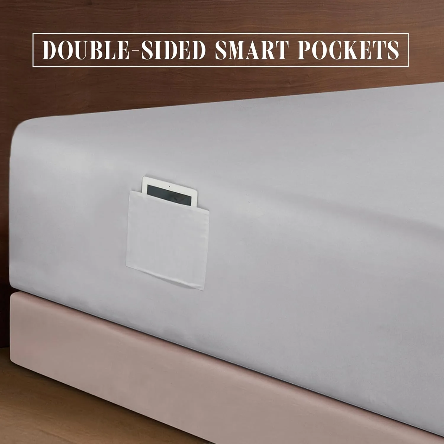 Elegant Comfort Luxury 1500 Premium Hotel Quality Microfiber 4-Piece Sheet Set - Soft, All Around Elastic 18-24 Inches Deep Fitted Sheet - Extra Deep Pocket Sheets, King, Silver Grey