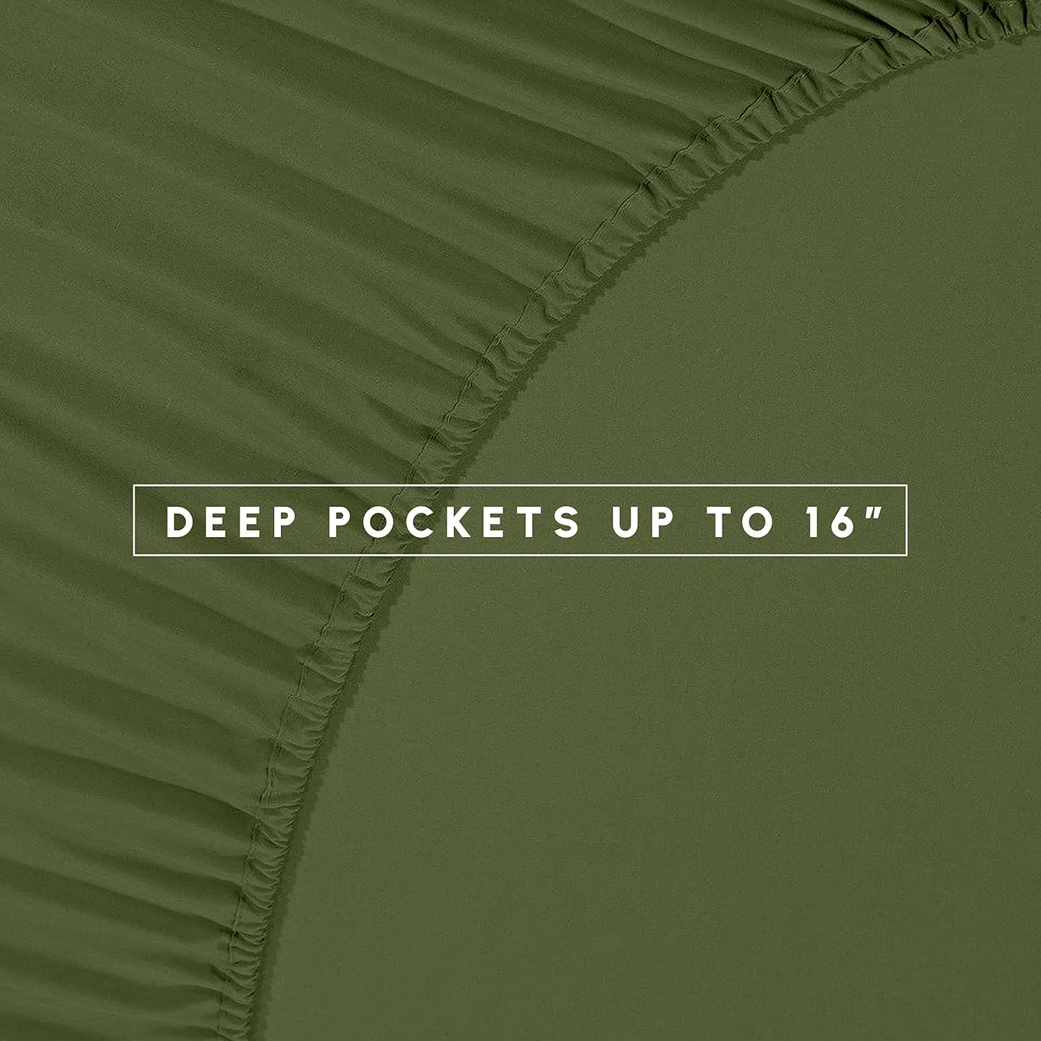 Elegant Comfort Wrinkle Resistant - Silky Soft Dobby Stripe Bed-in-a-Bag 8-Piece Comforter Set - Full/Queen, Sage