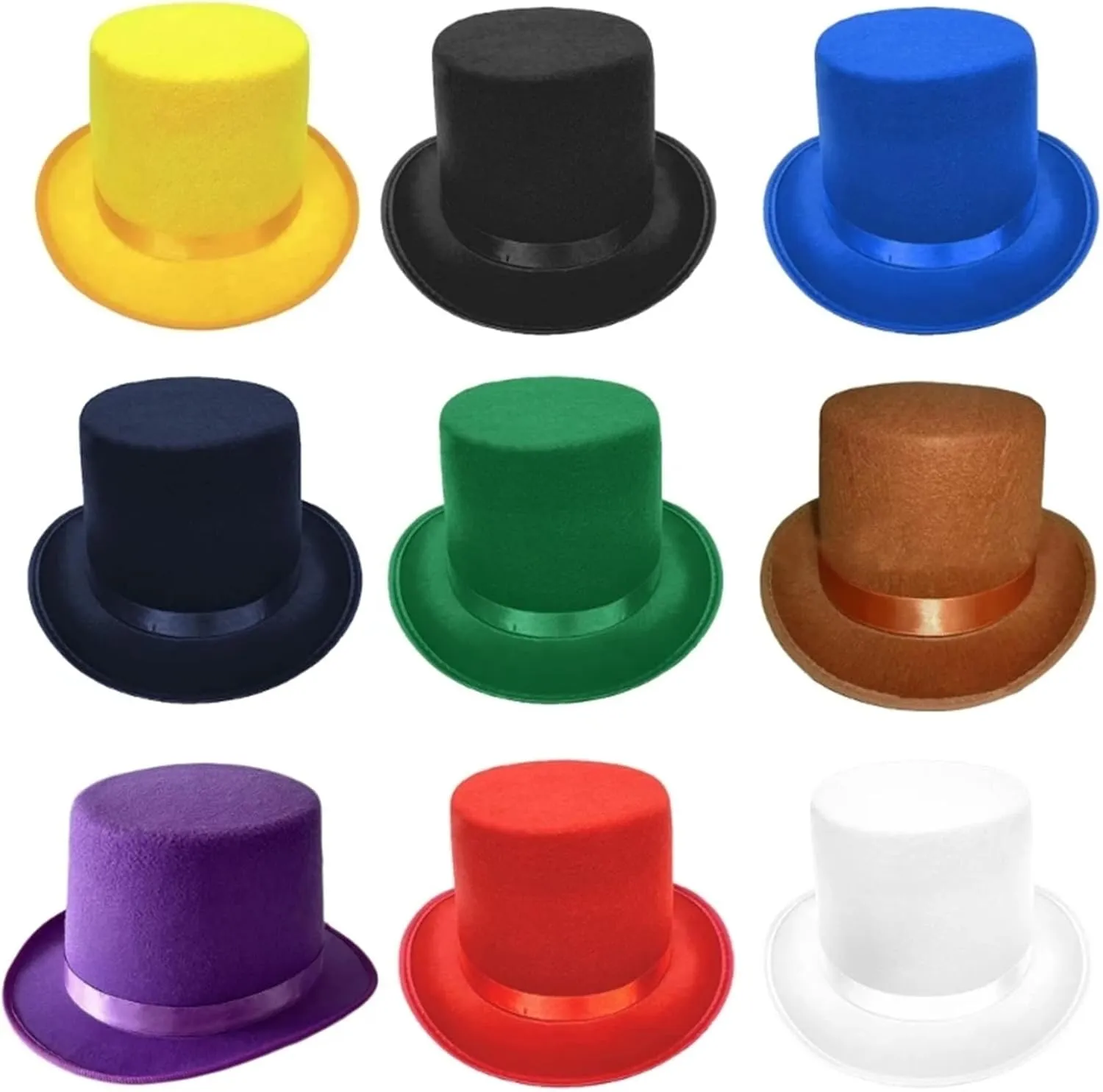 Elegant Flat Top Hat Role Play Costume Hat Stage Performances Magicians Hat For Men