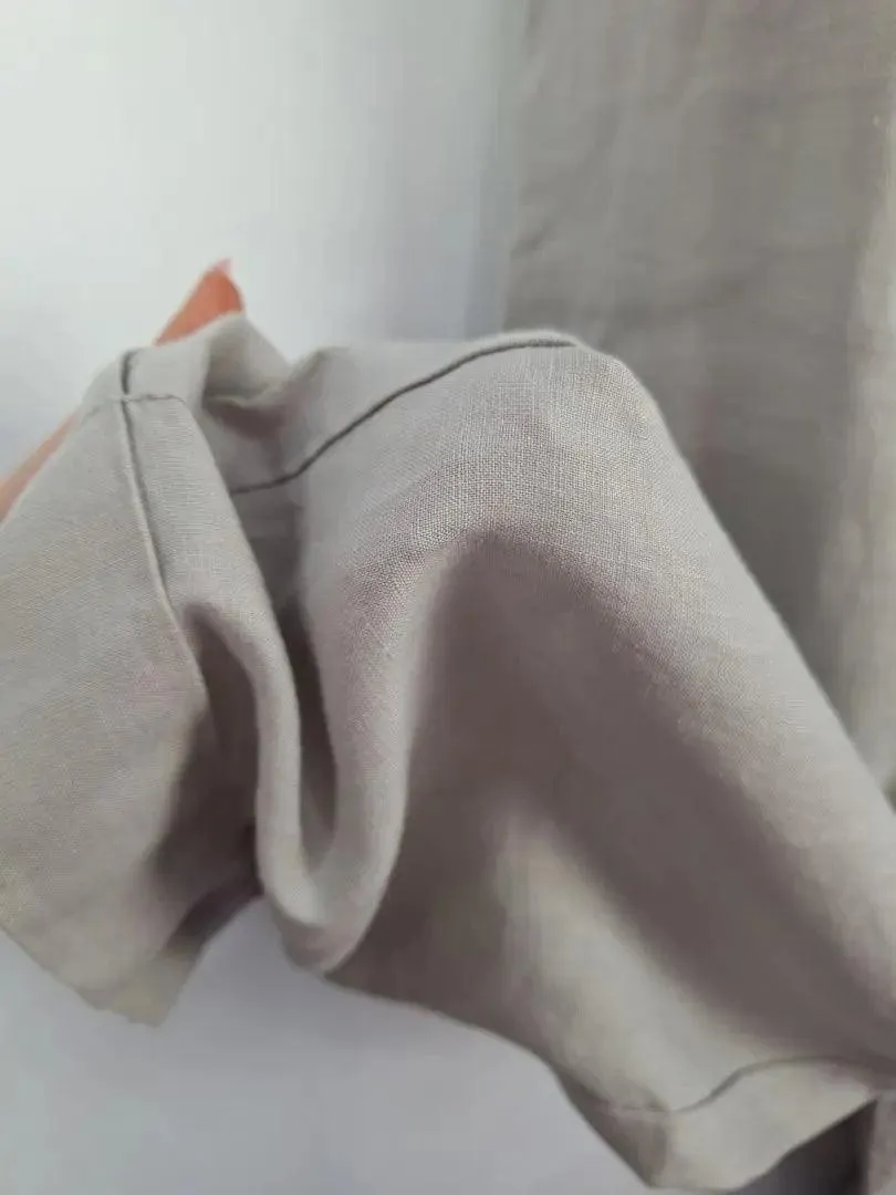 Elk Elegant Belted Roomy Linen Jumpsuit Size 6