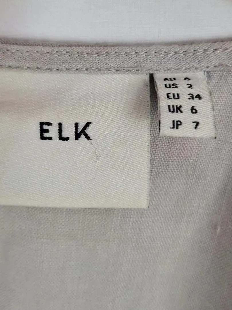 Elk Elegant Belted Roomy Linen Jumpsuit Size 6