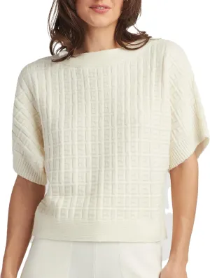 ELLEN TRACY Women's Tunic Top, Emma Crew Neck 3/4 Sleeve Casual Popover Shirt, Ladies Sweater Pullover Blouse