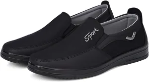 Ellniges]Men's Casual Shoes for Elderly - Soft Sole Comfort Canvas Shoes for Relaxed Outings | Classic Thick Sole Design for Stylish Maturity