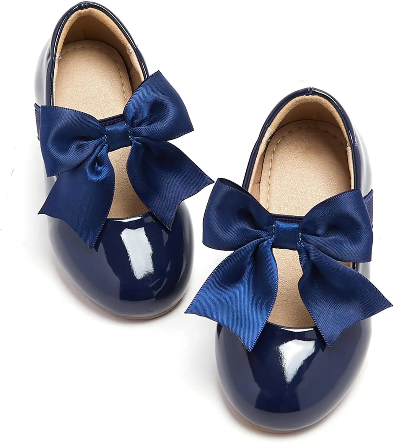 ESTINE Mary Jane Flats for Toddler Girls Little Kids Glittery Dress Princess Wedding Ballet Shoes