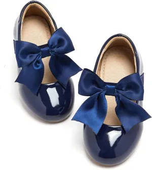 ESTINE Mary Jane Flats for Toddler Girls Little Kids Glittery Dress Princess Wedding Ballet Shoes