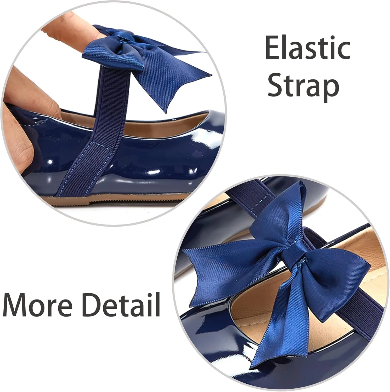 ESTINE Mary Jane Flats for Toddler Girls Little Kids Glittery Dress Princess Wedding Ballet Shoes