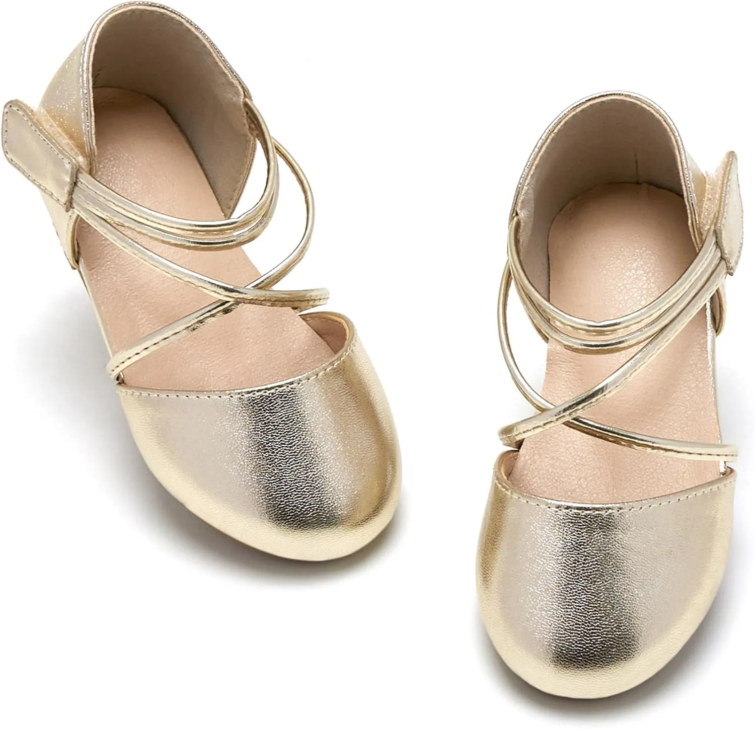 ESTINE Toddler/Little Kid Girls Dress Mary Jane Flats Flowers Fashion Princess Ballet Shoes