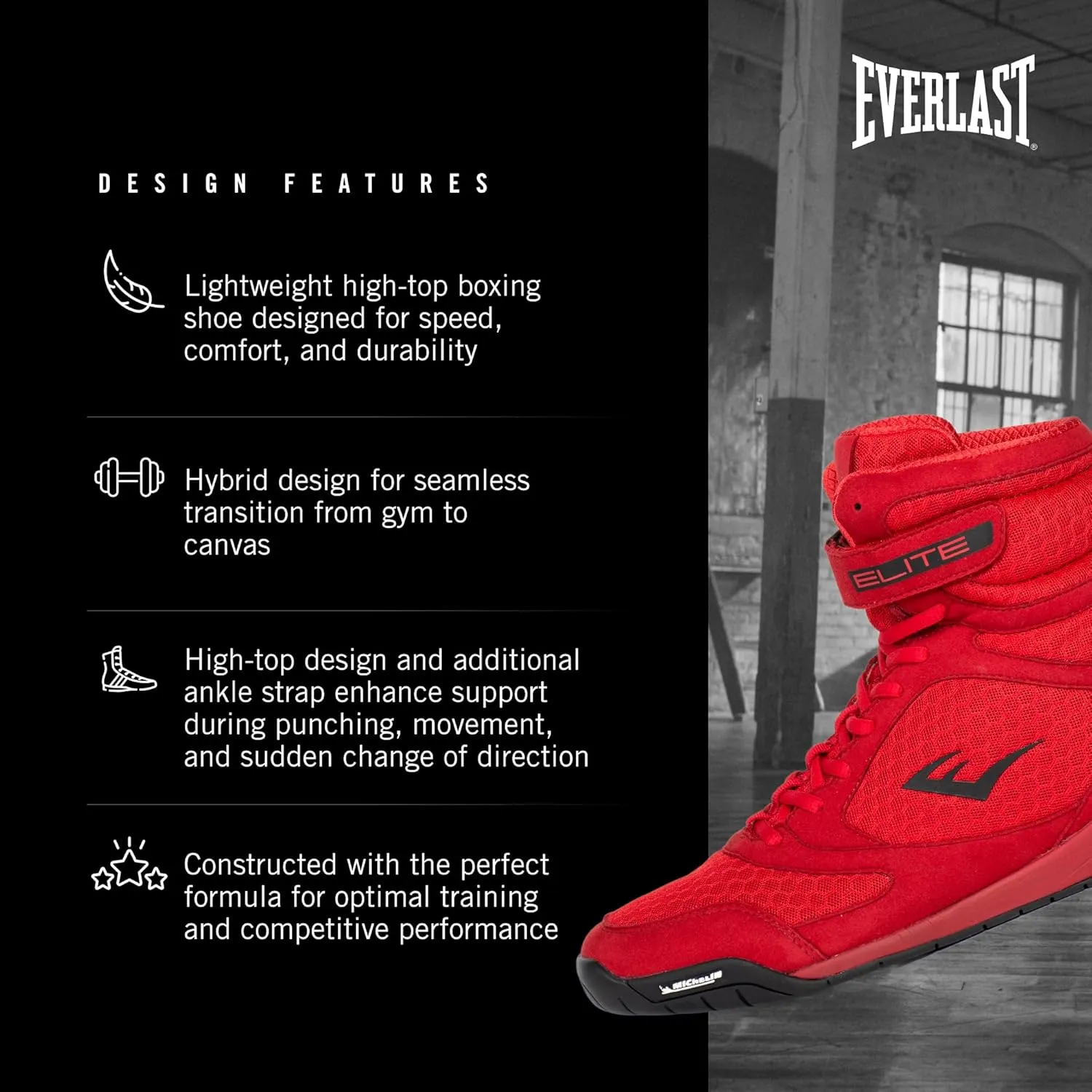 Everlast Elite Boxing Shoes: Your Ultimate Training Companion for Excellence and Durability Boxing Shoes, Elite 2 Shoes.