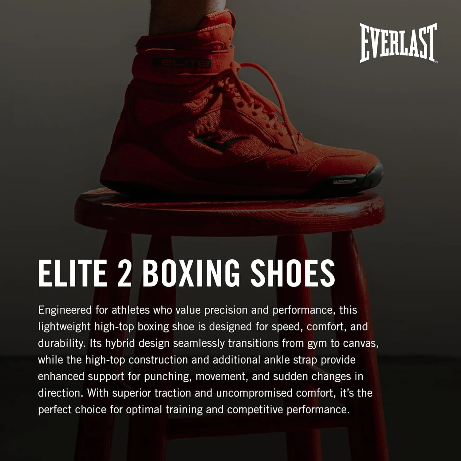 Everlast Elite Boxing Shoes: Your Ultimate Training Companion for Excellence and Durability Boxing Shoes, Elite 2 Shoes.