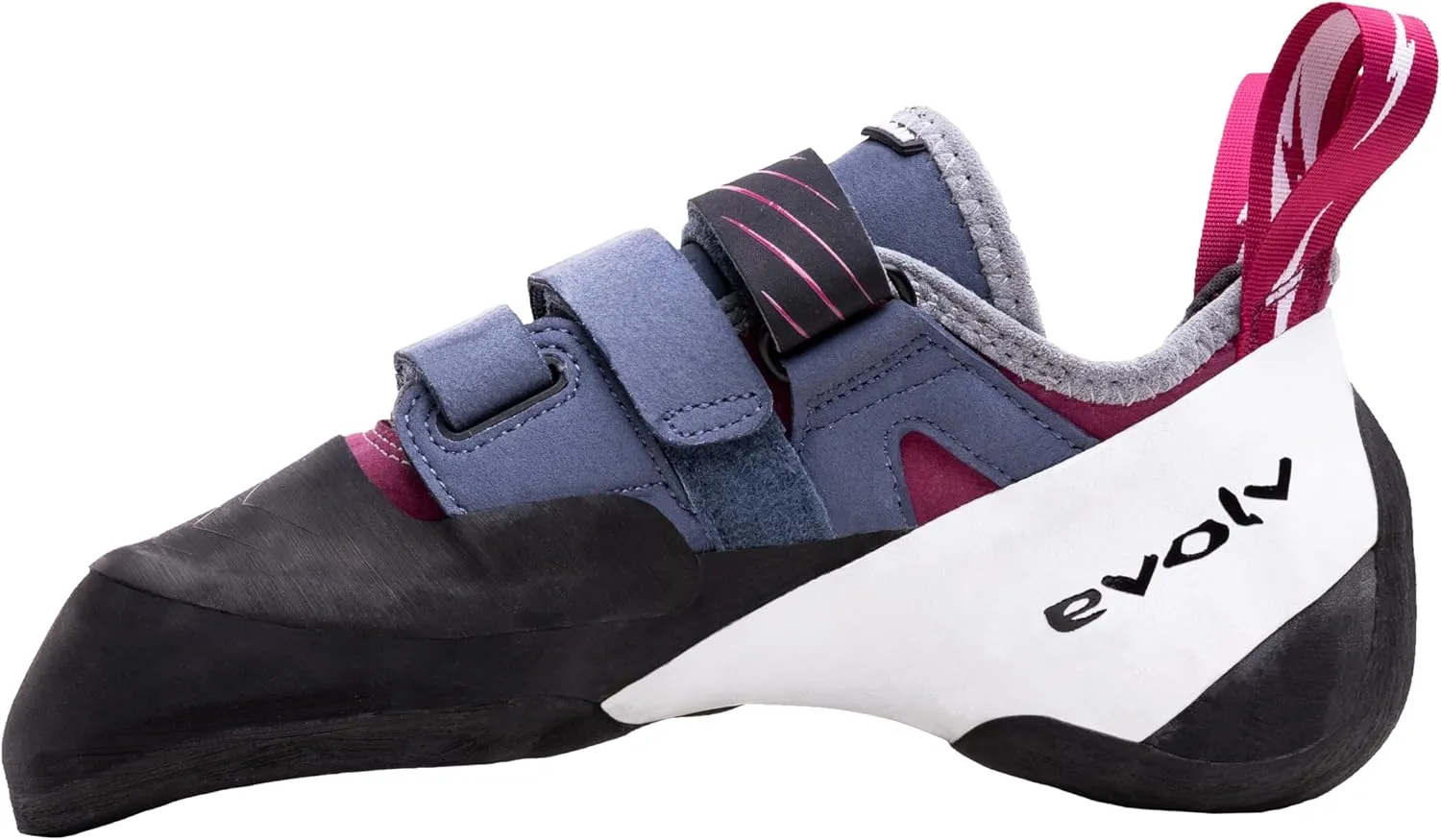 EVOLV Shaman LV Rock Climbing Shoe for Sport, Bouldering, & Multi-Pitch Climbing - Beet Red/Slate - 12 (US Women's)