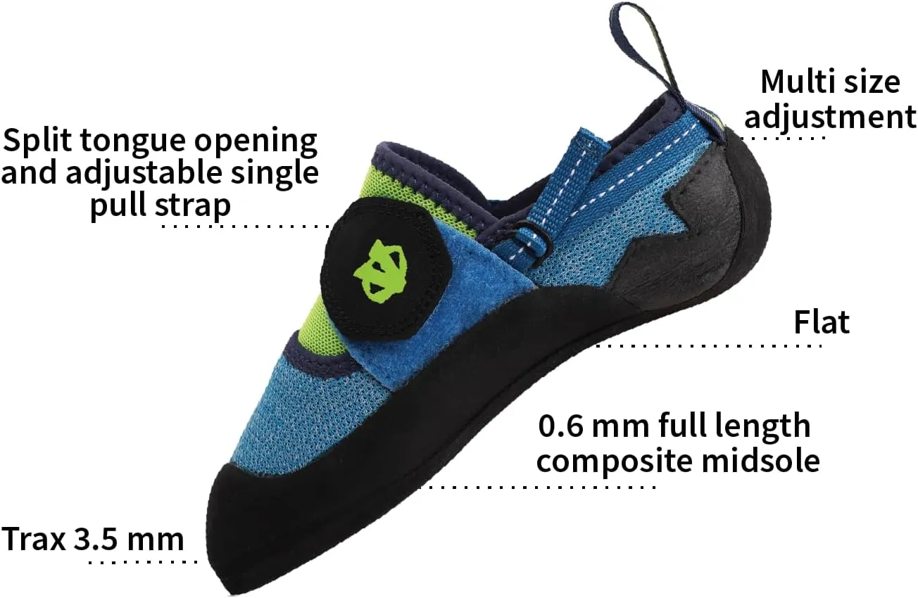 EVOLV Venga Kids’ Rock Climbing Shoe for Bouldering & Indoor Climbing