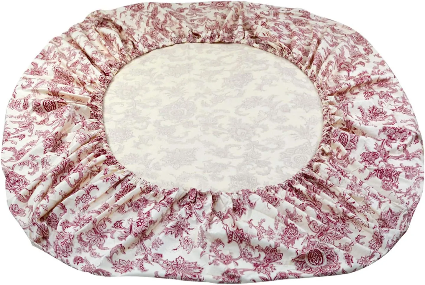 FADFAY Red Floral Bedding Elegant Bed Sheets Set Luxury Bedding Collections 800 Thread Count 100% Egyptian Cotton Deep Pocket Fitted Sheet,4 Piece-California King Size