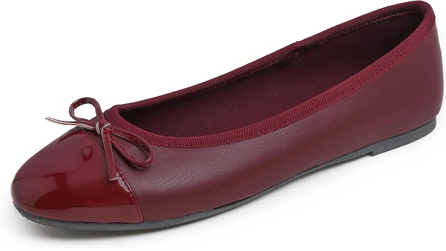 FEVERSOLE Women's Bow Tie Fashion Dress Slip On Shoes Round Toe Ballet Flat