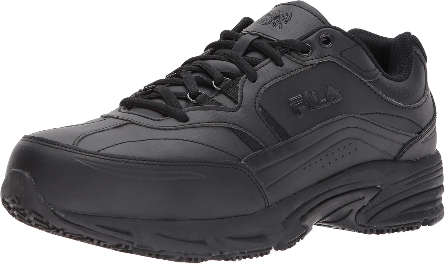 Fila mens Memory Workshift Slip Resistant Steel Toe Work Hiking Shoe, Black, 8.5 US