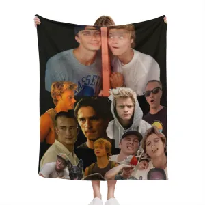 Flannel Blanket 280g JJ Actor Star Maybank Drew Cozy Bedroom Starkey Outdoor Indoor Throw Air Conditioning Soft Warm Plush Blankets Sofa Living Room Home Decor-30×40"