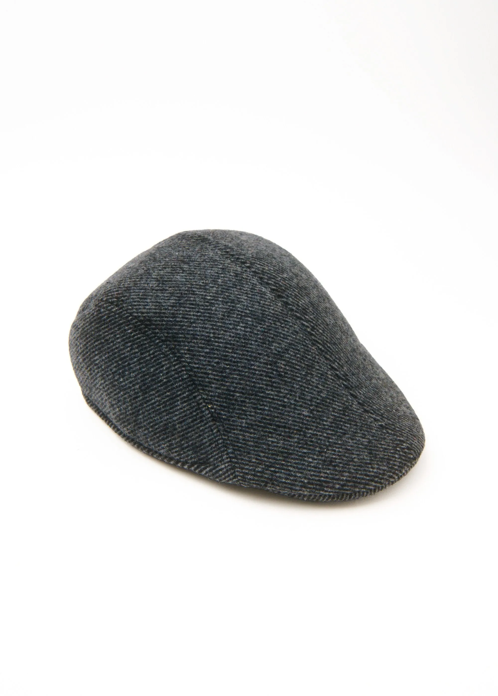 Flat cap in wool-look fabric