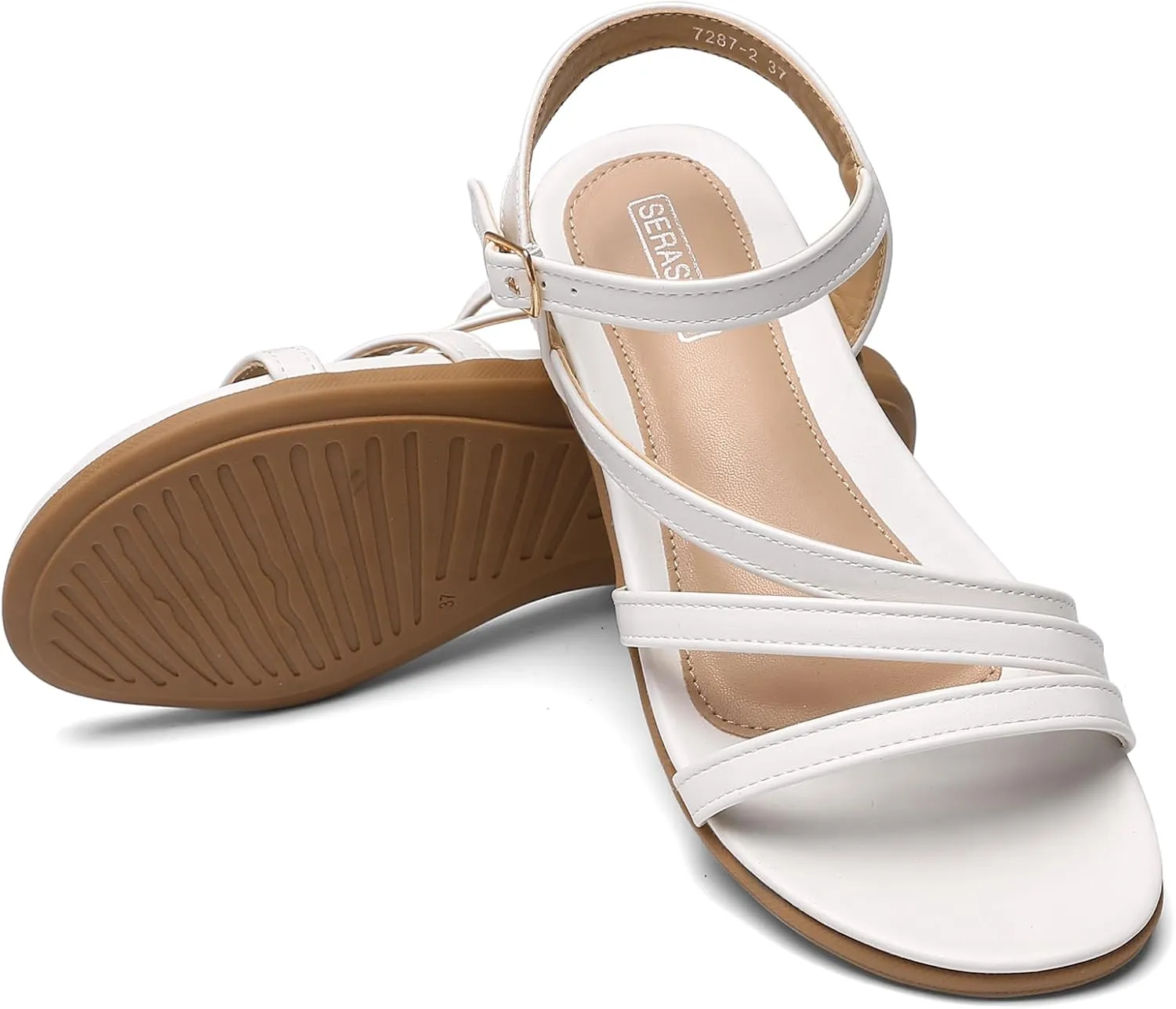 Flat Sandals for Women Dressy - Comfortable Walking Summer Womens Sandal