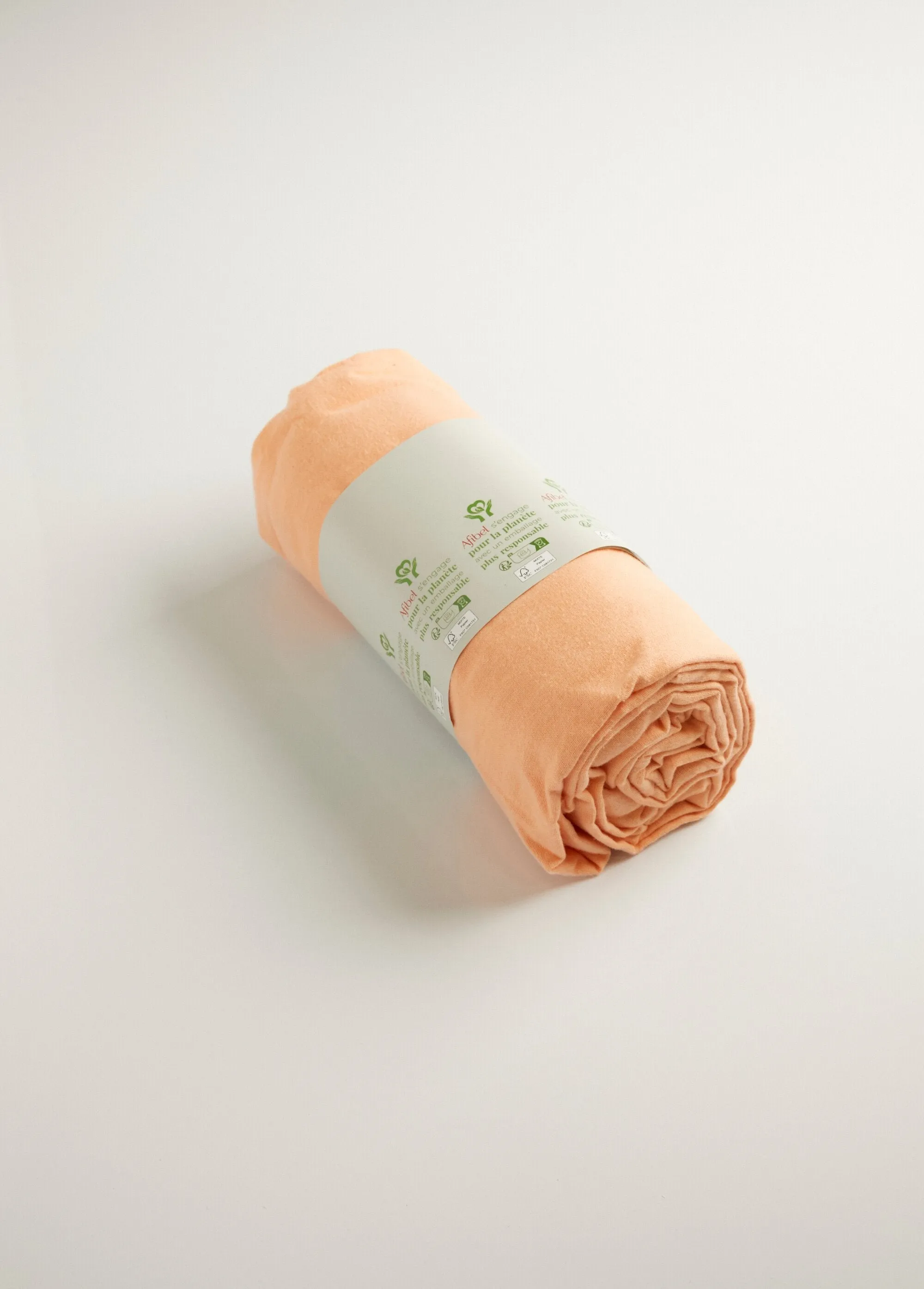 Flat sheet plain cotton flannel 165 g