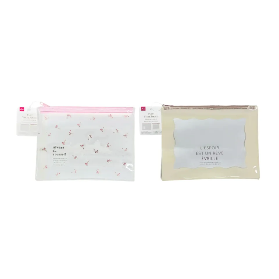 Flat Vinyl Pouch Elegant