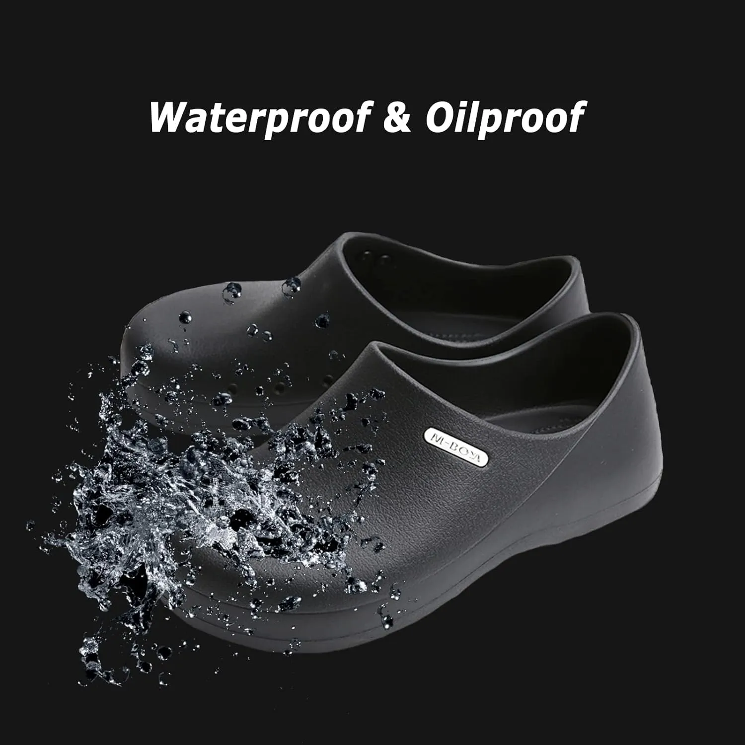 FLIOZY Chef Shoes Men's Professional Non Slip Waterproof Work Shoes Women's Nursing Shoes Garden Shoes for Hospital Garden Kitchen Unisex