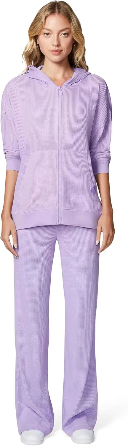 florence by mills Women's Chunky Thermal Oversized Zip Up Hoodie