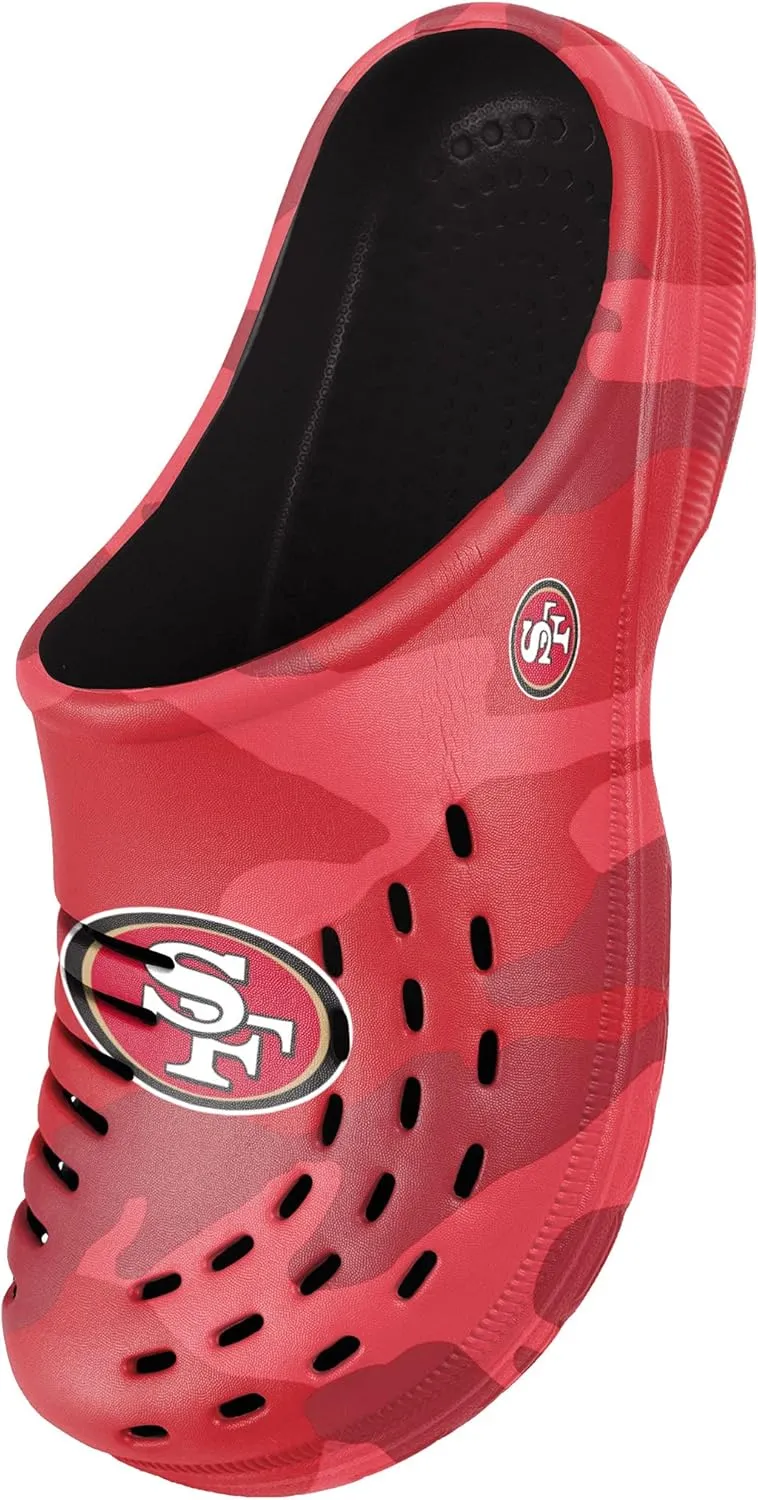 FOCO Men's NFL Team Logo Garden Water Sandals Shoes Slipper Clogs
