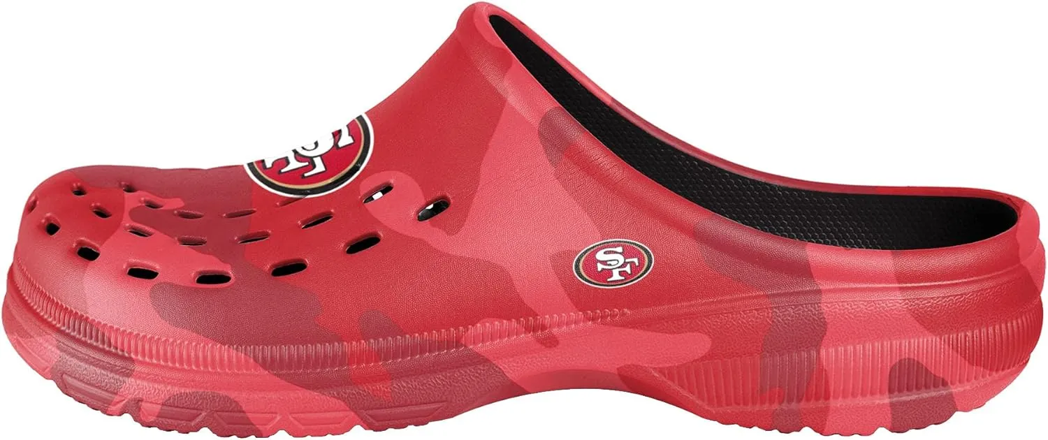 FOCO Men's NFL Team Logo Garden Water Sandals Shoes Slipper Clogs